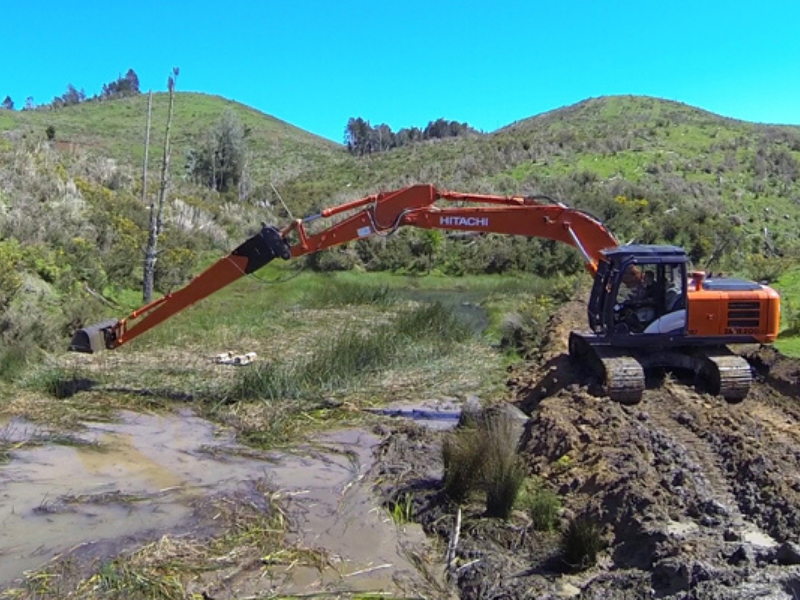 Long Reach Excavator Attachment for hire in Auckland