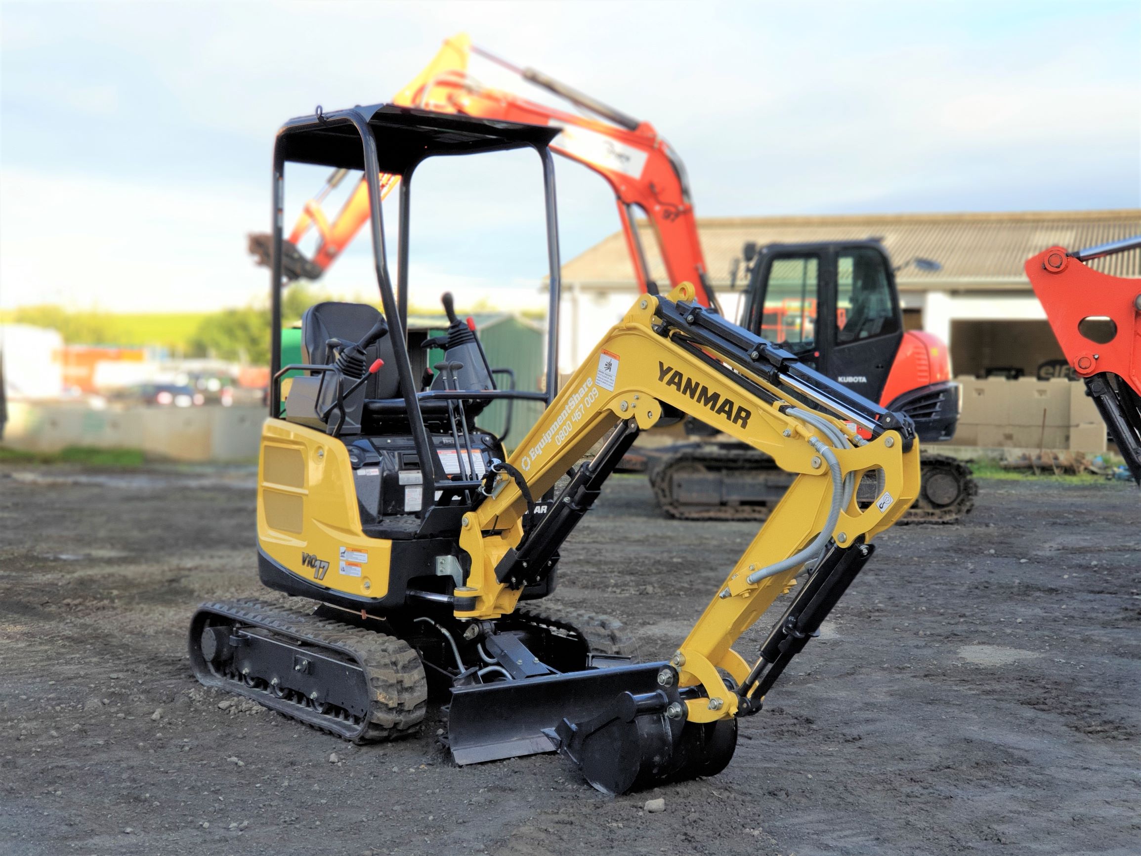 1.7T Excavator for hire in Auckland