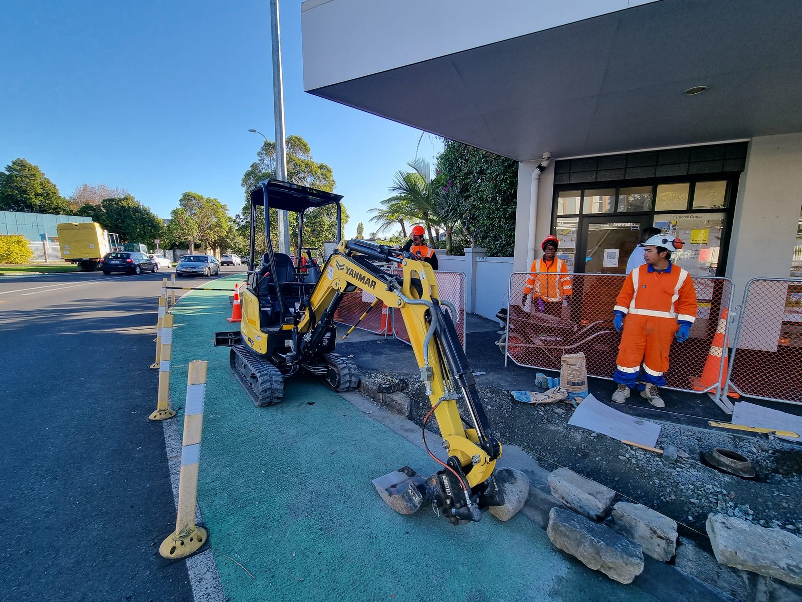 1.7T Excavator working on site