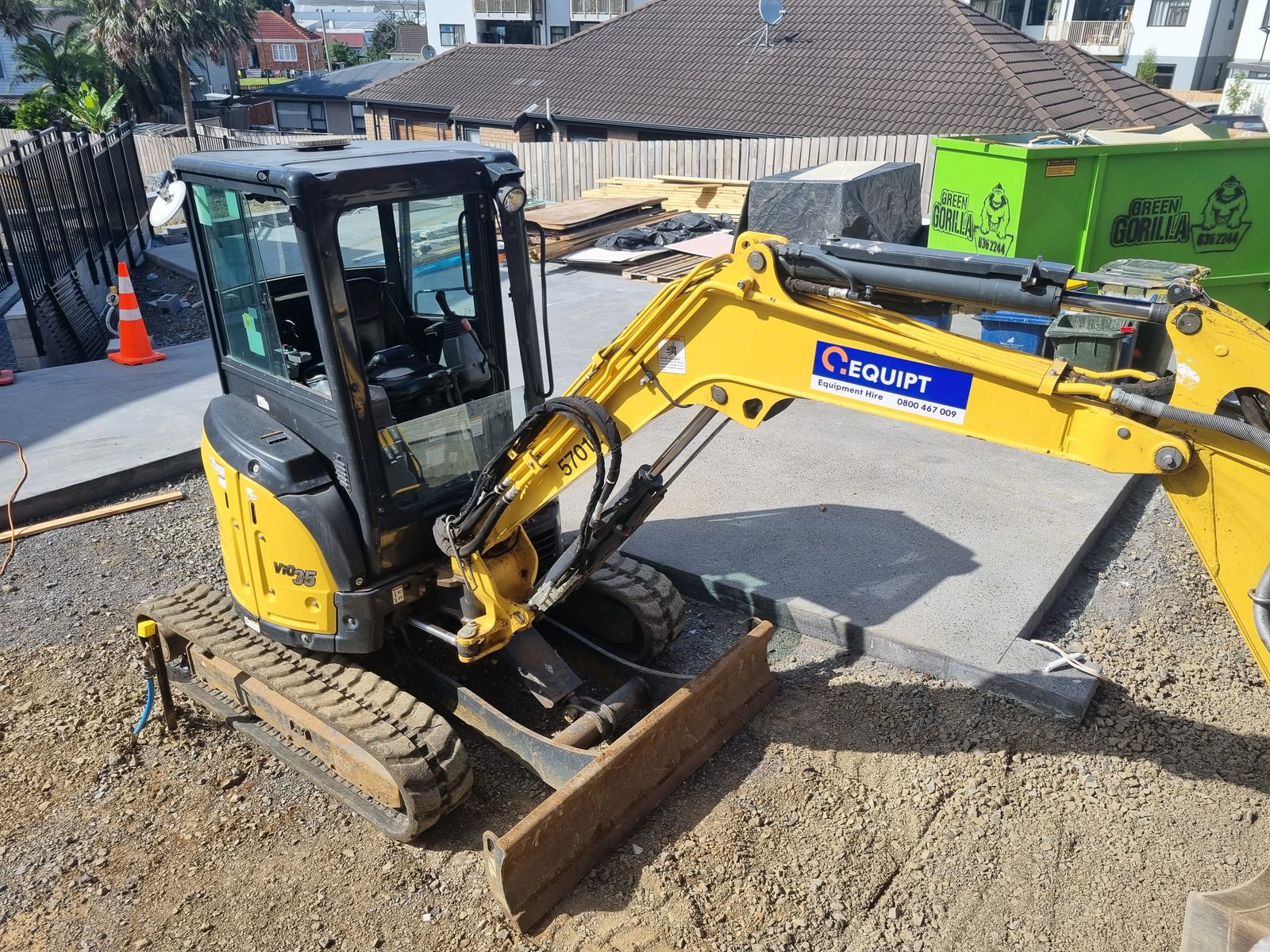 3.5T Excavator working on site