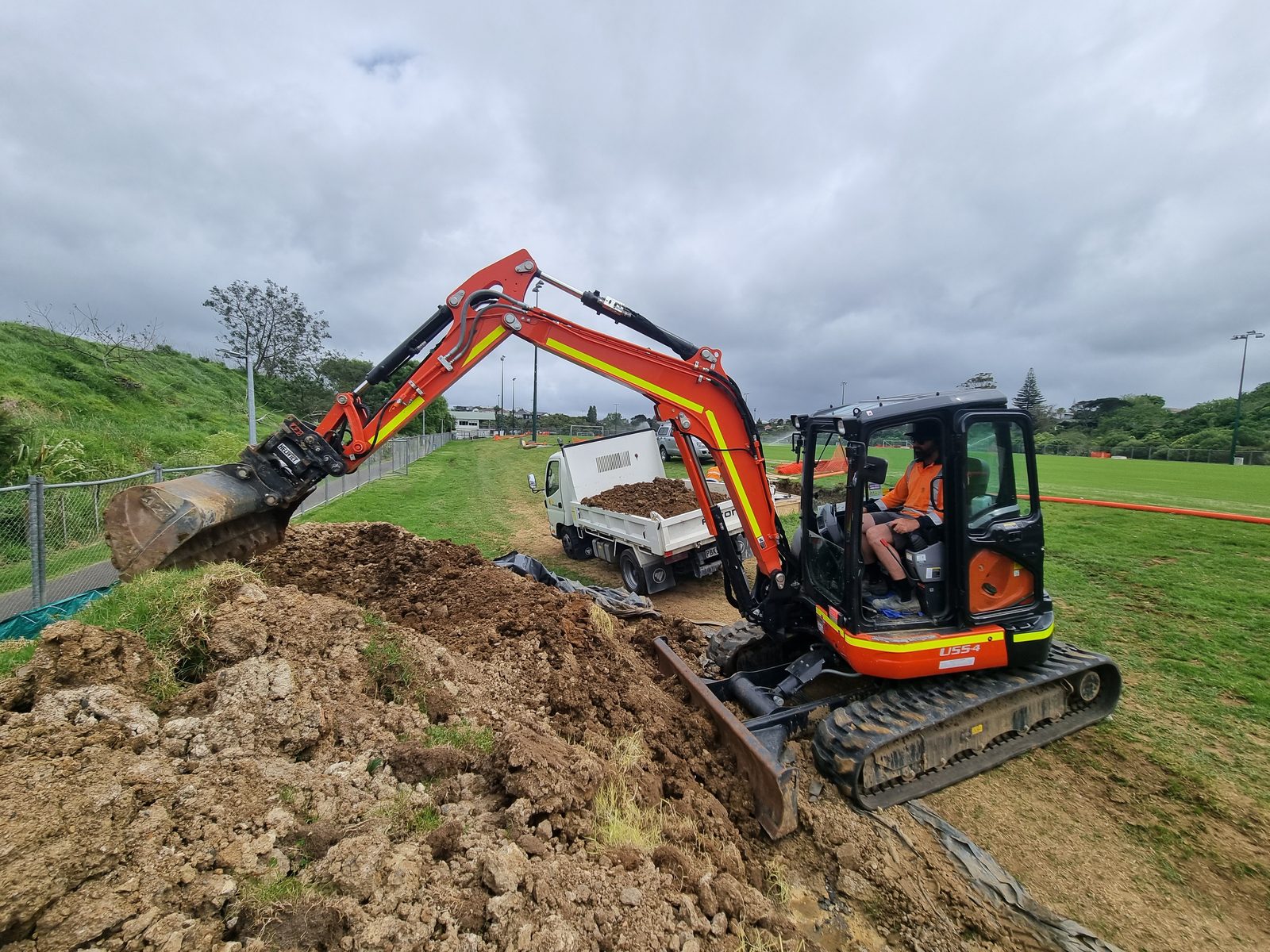 5.5T Excavator working on site