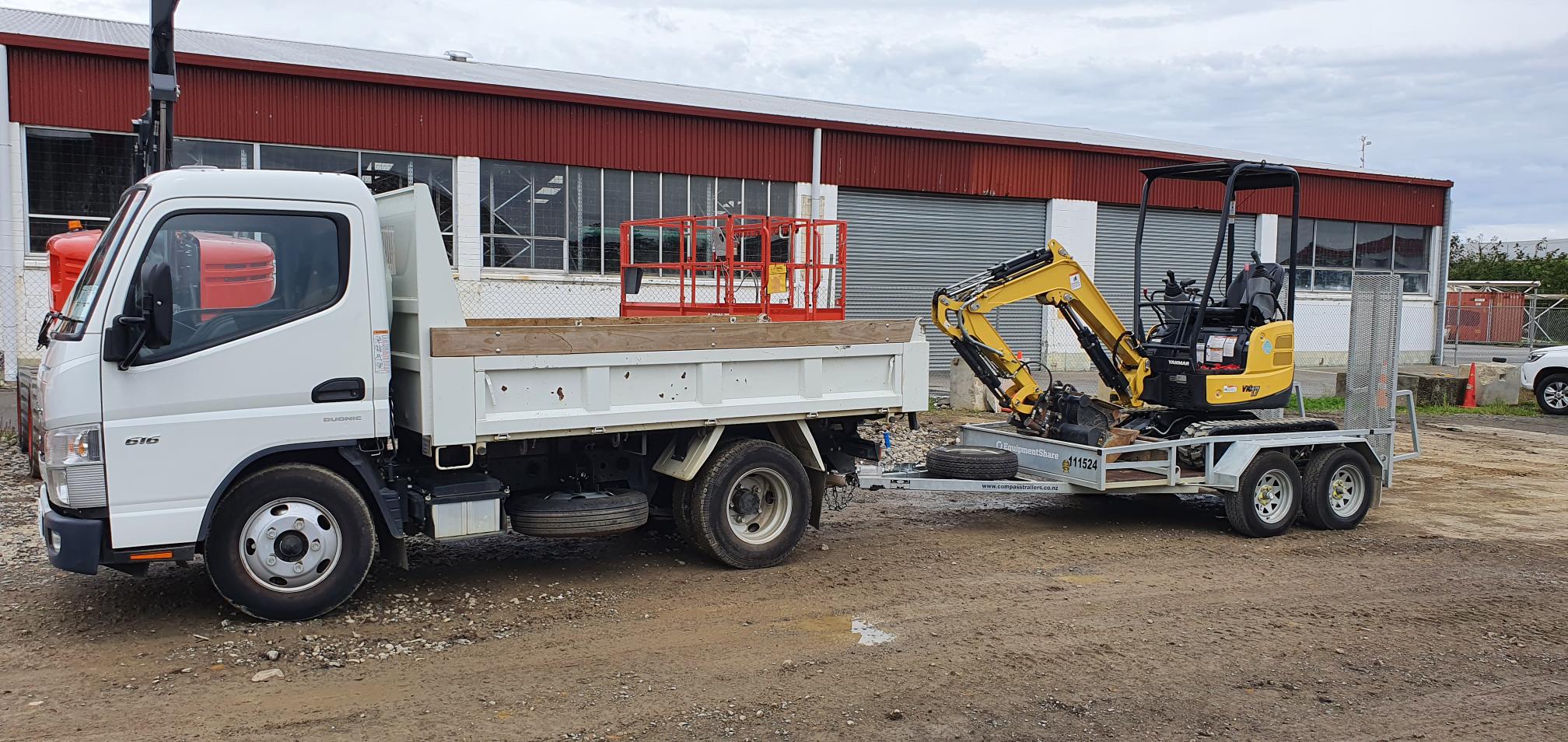Tipper Trucks working on site